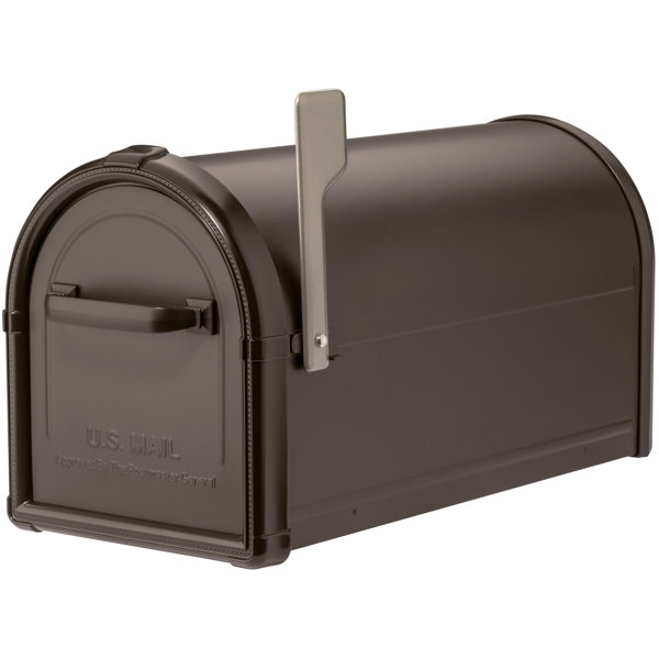 Architectural Mailboxes Hillsborough Steel Post Mounted Mailbox with